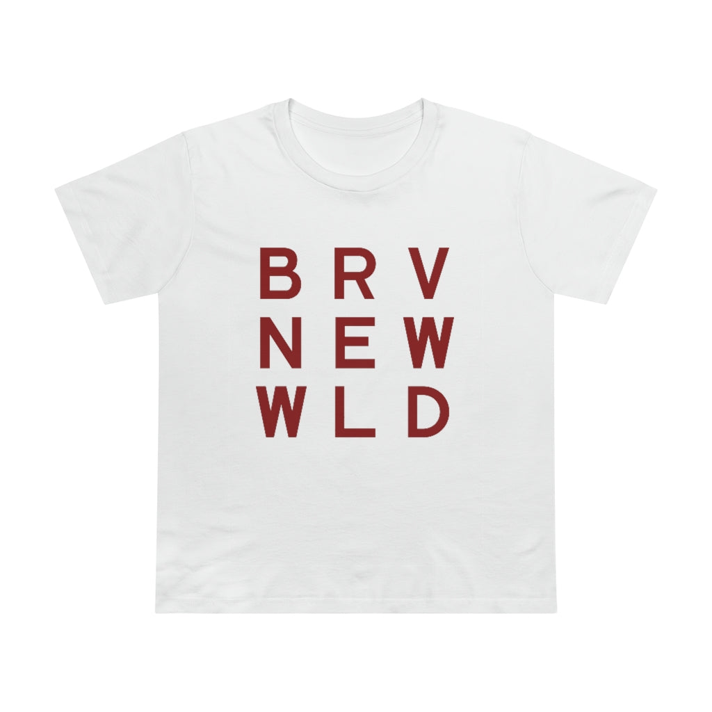 Brave Women’s Maple Tee - Burgundy Logo