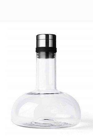 Menu Wine Breather Carafe, Original - Clear w. Steel Lid