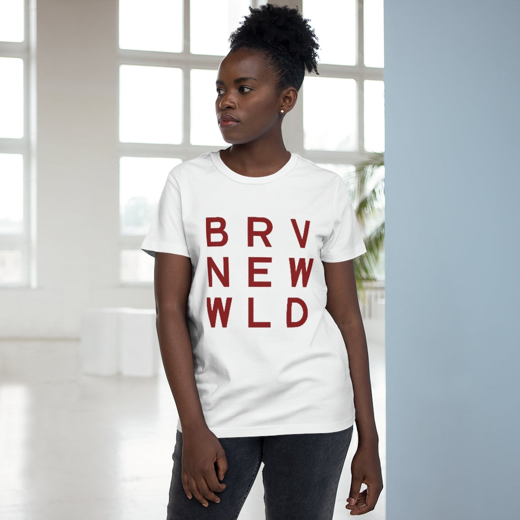 Brave Women’s Maple Tee - Burgundy Logo