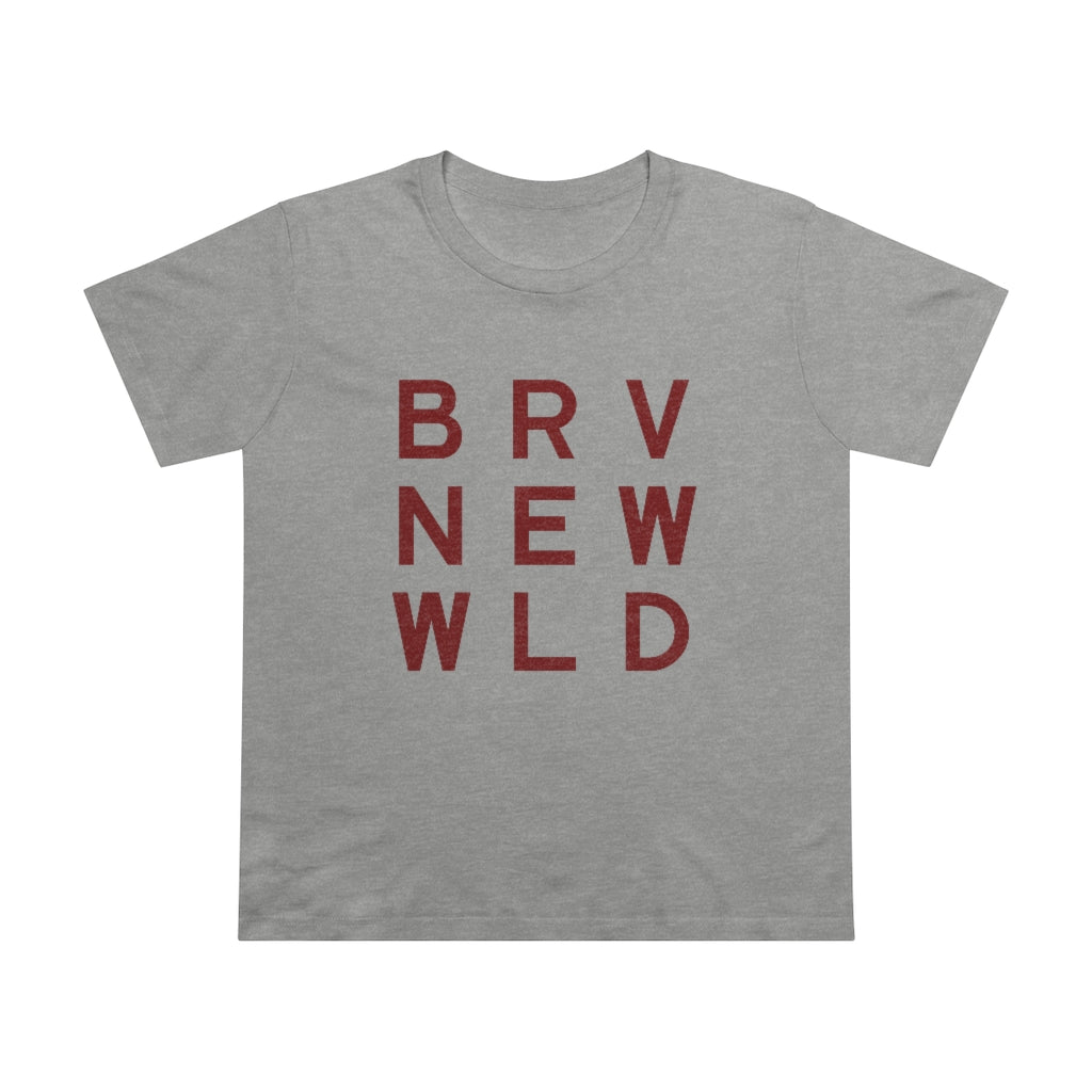 Brave Women’s Maple Tee - Burgundy Logo