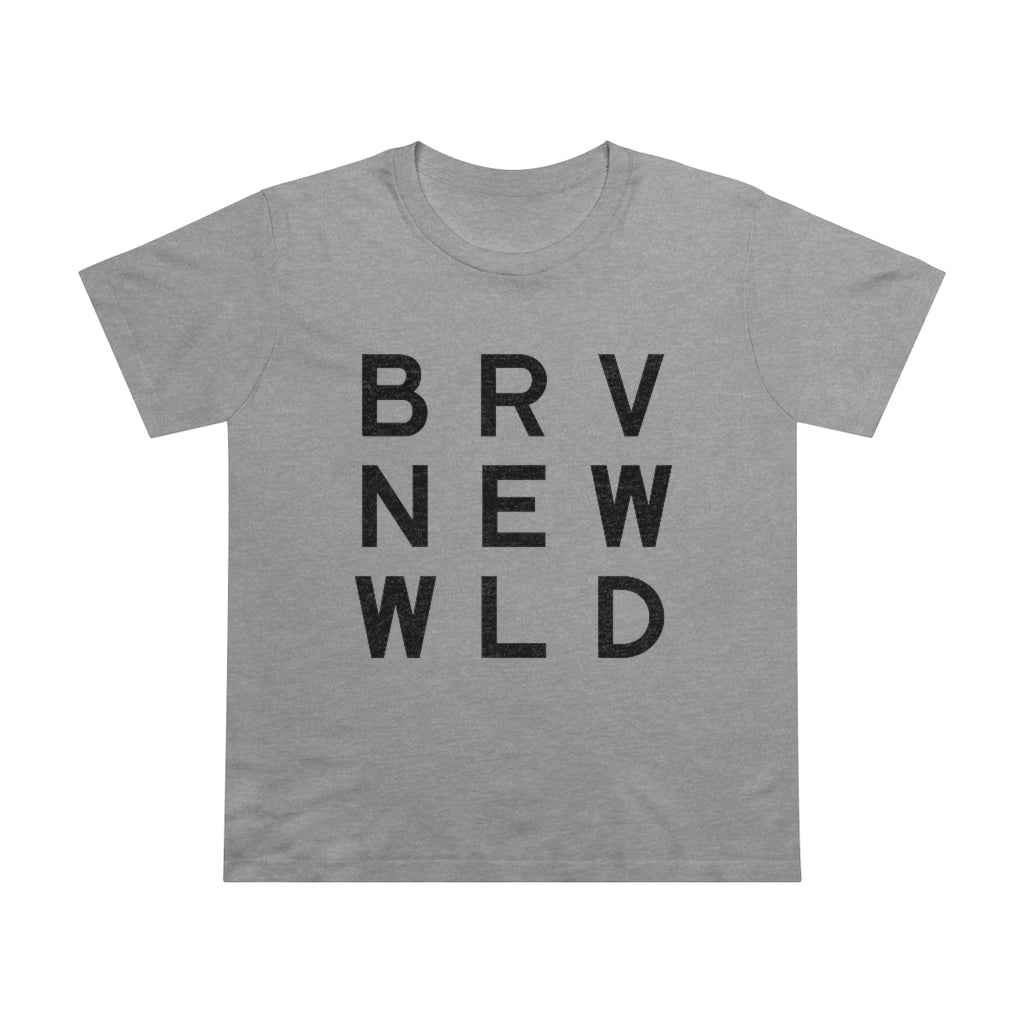 Brave Women’s Maple Tee - Black Logo BraveNewWorld.Wine