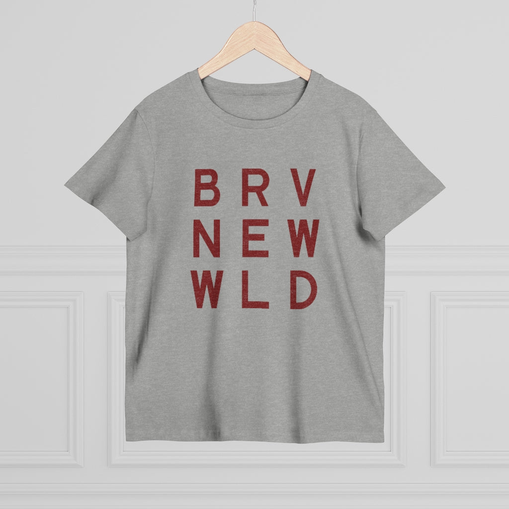 Brave Women’s Maple Tee - Burgundy Logo