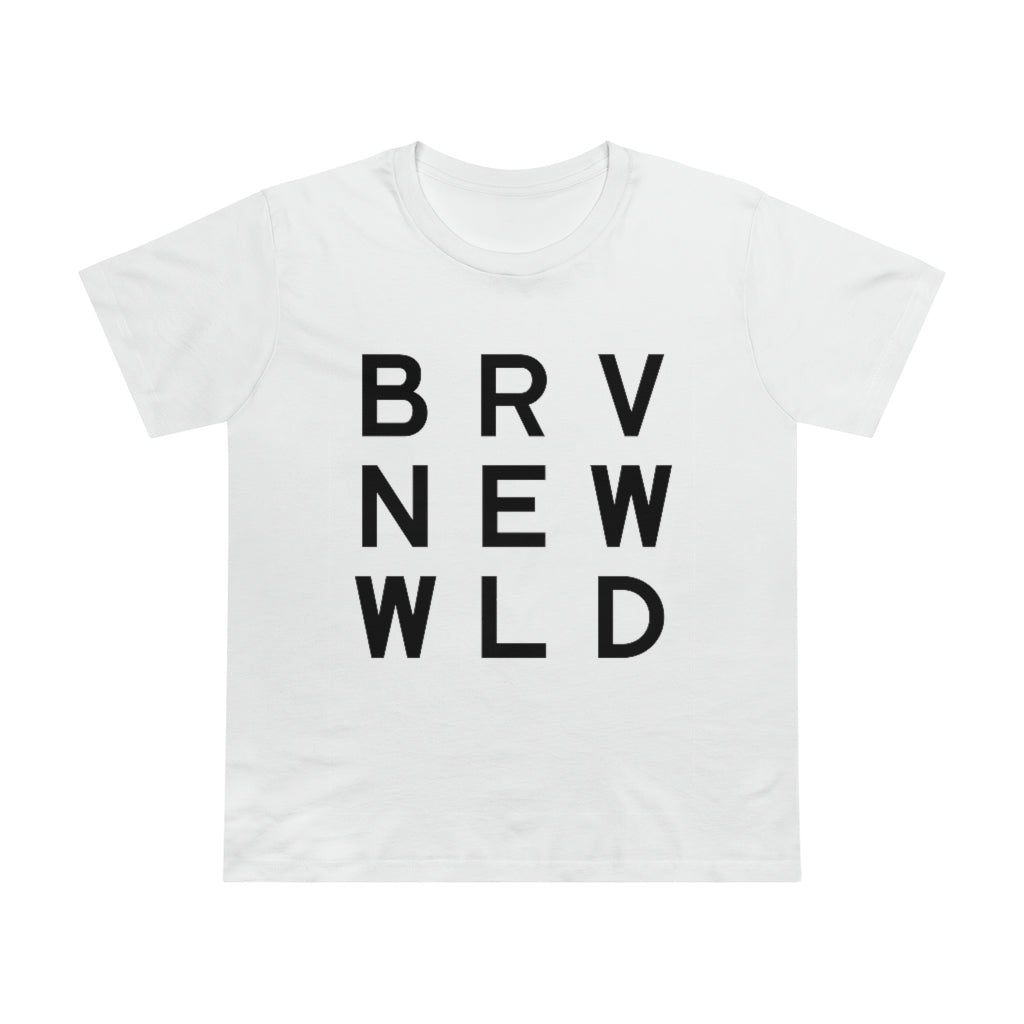 Brave Women’s Maple Tee - Black Logo BraveNewWorld.Wine