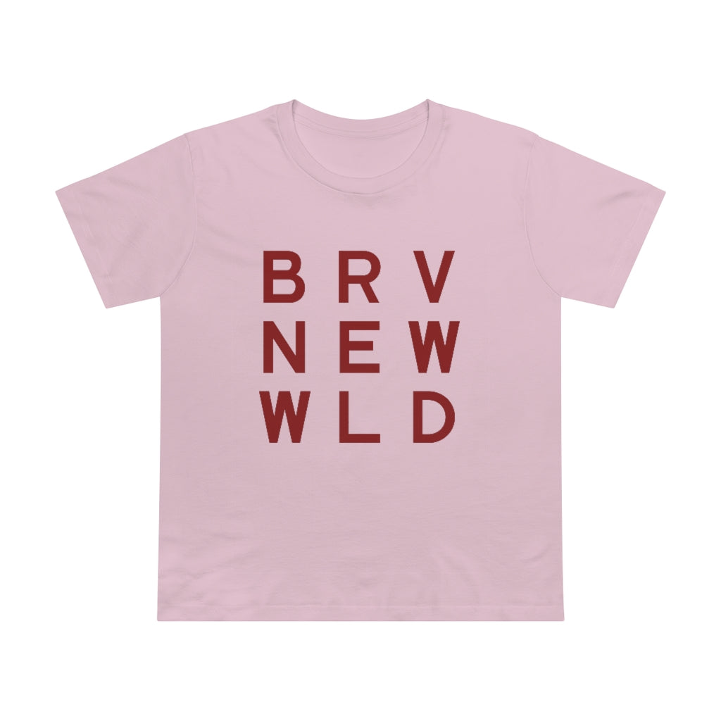 Brave Women’s Maple Tee - Burgundy Logo