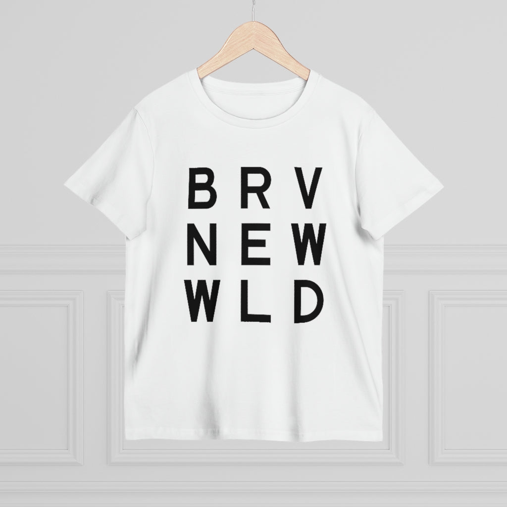 Brave Women’s Maple Tee - Black Logo BraveNewWorld.Wine