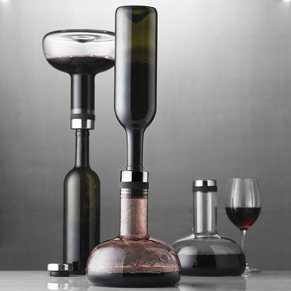 Menu Wine Breather Carafe Deluxe with Brass lid BraveNewWorld.Wine