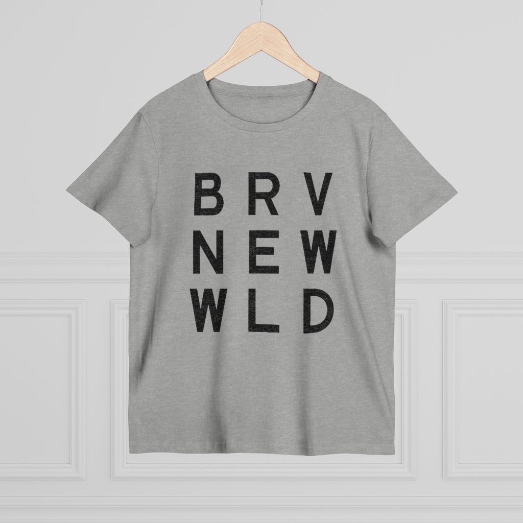 Brave Women’s Maple Tee - Black Logo BraveNewWorld.Wine